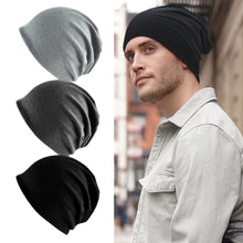 Load image into Gallery viewer, Solid Color Unisex Men Women Slouchy Beanie Hip-Hop Soft Cap Lightweight Running Beanie Adult Dwarf Hat Warm Winter Knitted