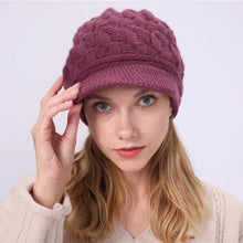 Load image into Gallery viewer, Fried Dough Twists Knit Hat Plush Thickened Warm Wool Hat Suitable for outdoor wind protection in autumn and winter