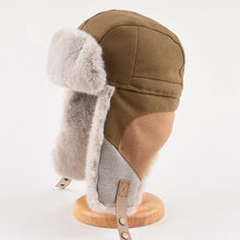 Load image into Gallery viewer, Vintage Waterproof Russian Bomber Cap Windproof Warm Ski Hat Earflap Design Russian Style Earflap Hat Unisex