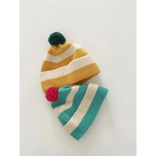 Load image into Gallery viewer, Trendy Autumn Winter Knitted Hat Advanced Stripes Korean Style Ear Protection Hat Versatile Woolen Hat Couple Hat Christmas Gift