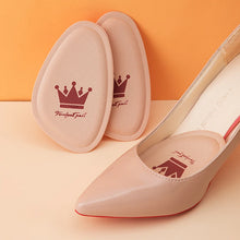 Load image into Gallery viewer, Insole 4pcs Women Forefoot Pad High Heels Non-slip Pain Relief Insert Half s Round Toe Cushion Foot Care Sole Pads s shoe pads