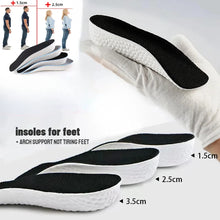 Load image into Gallery viewer, Insole Memory Foam Height Increase s for Men Women s Flat Feet Arch Support Orthopedic s Sneakers Heel Lift Pads shoe pads