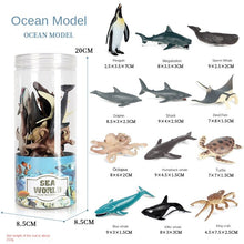 Load image into Gallery viewer, Mini Marine Life Model Set Wildlife Farm Poultry Model Simulation Solid Dinosaur Model Children's Teaching Cognitive Toys
