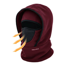 Load image into Gallery viewer, Waterproof Polar Fleece Balaclava Hat Cycling Skiing Thermal Face Cover for Cold Weather Face Neck Warmer Beanie Cap