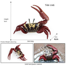 Load image into Gallery viewer, Hermit Crab Simulation Marine Animal Crab Submarine Creature Model Children's Educational Learning Toy Fish Tank Decoration