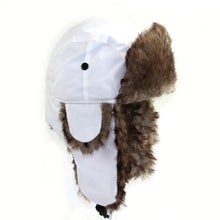 Load image into Gallery viewer, 1PC Winter Trapper Aviator Trooper Earflap Hat Warm Waterproof Disco Ski Hat Bomber Cap Fleece Thicken Warm Ear Protectors Hats