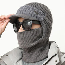 Load image into Gallery viewer, Men Balaclava Hat Full Cover Style Winter Hat Outdoor Windproof Knitted Hat Winter Keep Warm Beanie Cap
