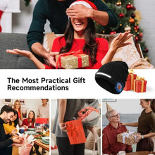 Load image into Gallery viewer, Winter Warm Bluetooth Music Knitted Hat Plus Velvet USB Rechargeable Ear Protection Hat Coldproof Supporting Wireless Calls