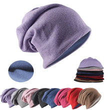Load image into Gallery viewer, Top Fashion Winter Adult Men Women Warm Beanies Skullies Casual Hip Hop Solid Soft Outdoor Hat Girls Colorful Beanie Plush Hats