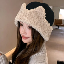 Load image into Gallery viewer, Versatile Warm Thick Women Beanies Hat Windproof Thickened Pullover Hat Coldproof Lei Feng Hat Winter Outdoor