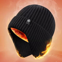 Load image into Gallery viewer, Outdoor Sports Bicycle Cap Earmuff Hat Men Winter Knitted Hat Casual Sking Cycling Ear Protection