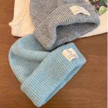 Load image into Gallery viewer, Casual Solid Color Winter Knitted Hat Thick Warm Windproof Beanie Cap Ear Protection Soft Crochet Bonnet Hat