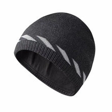 Load image into Gallery viewer, High Visibility Safety Beanie Reflective Knit Ribbed Hats Warm Winter Bonnets for Night Running Hiking Cycling