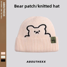 Load image into Gallery viewer, 1pc Winter Warm Beanie Hats for Women Winter Knitted Beanie Hat with Cute Cat Warm Crochet Cap Trendy Slouchy Ski Caps for Women