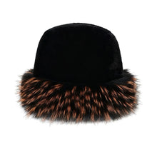 Load image into Gallery viewer, New Fluffy Fur Bucket Hat for Women Fisherman Hat Warm Women's Winter Hat Thicken Cold Snowy Day Panama Cap Chrismas Gifts