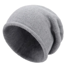 Load image into Gallery viewer, 1pc Warm Solid Color Plush Hat,lightweight, Casual,multifunctional Knitted Skullies Caps for Hiking, Cycling,outdoor Activities
