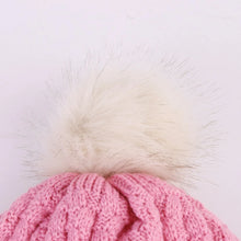 Load image into Gallery viewer, Infant Pom Pom Beanie Kid Winter Hats Toddler Cap Knit Warm Beanies Caps for Baby Boys Girls