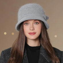 Load image into Gallery viewer, Winter Hat Keep Warm Mom Cap Outdoor Add Fur Lined Hats For Women Casual Fur Bucket Knitted Hat