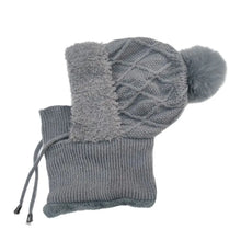 Load image into Gallery viewer, Fashion Windproof Winter Hat Warm Knitted Balaclava Ski Mask Full Face Neck Warmer Mask Hat Scarf Set Unisex