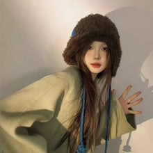 Load image into Gallery viewer, New Autumn and Winter Bow-Knot Ear Protection Hat, Cold-Proof, Warm, Artistic, Versatile, Sweet Knitted Hat