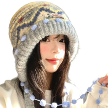 Load image into Gallery viewer, Fashion Windproof Balaclava Hat Keep Warm Knitted Pullover Hats Cold Proof Ear Protection Cap Winter