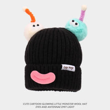 Load image into Gallery viewer, New Funny Knitted Hat Windproof Coldproof Ear Protection Cap Pullover Hat Autumn and Winter