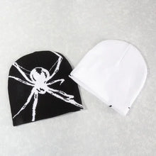 Load image into Gallery viewer, 1PC Fashion Knitting Spider Web Design Hat for Men Women Pullover Pile Cap Y2k Goth Warm Beanie Hats New Hip-hop Street Cap