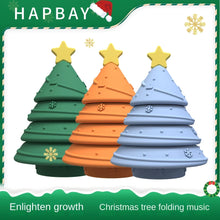 Load image into Gallery viewer, New Silicone Christmas Tree Jenga Children's Color Cognitive Educational Toys