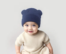 Load image into Gallery viewer, Baby Hat Children's Newborn Knitted Hat cute bear earSolid Color Children's Beanies Boys and Girls Hat Winter Preschool Home Hat