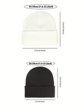 Load image into Gallery viewer, 2Pcs Unisex Satin Lined Beanies Hat for Women&Men Winter 2Layer Ear Protect Warm Hiking Cycling Ski Cap Slouchy Cuffed Balaclava