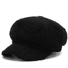 Load image into Gallery viewer, Fashion Lamb Wool Berets for Women Autumn Winter Painter Hat Octagonal Cap