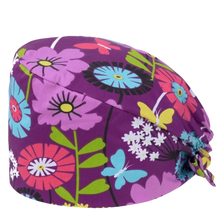 Load image into Gallery viewer, Unisex Cartoon Printing Scrub Cap Adjustable Buckle Print Design Nursing Cap Pure Breathable Soft Lab Scrub Hat Operating Room