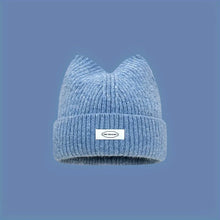 Load image into Gallery viewer, Lady Cat Ear Beanies with Cat Ears and Elastic - Soft Winter Warmth, Cute Cat Ears, Casual Outfit ,Christmas gift
