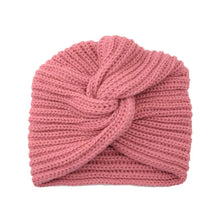 Load image into Gallery viewer, Fashion Accessories Twist Knitted Turban Hat Cross Wrap Head Warm Wool Turban Cap Bonnet Design Women's Headwear Girls