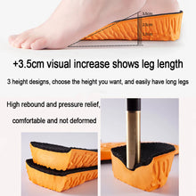 Load image into Gallery viewer, Insole 1.5-3.5cm Invisible Height Increase Sport s Orange EVA Memory Foam s Sole Pad Breathable Comfortable for Men Feet Care shoe pads
