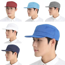 Load image into Gallery viewer, Unisex Washable Work Hat Dust-proof Smoke-proof Chef Hat Durable Cloth Material Hygienic Cap Work Wear