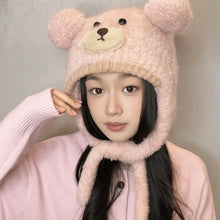 Load image into Gallery viewer, Fashion Cold-proof Faux Fur Beanies Hat Thicken Cold Protection Winter Anti Cold Hat Cute Knitted Bobble Cap Women Accessories