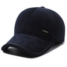 Load image into Gallery viewer, Warm Winter Baseball Cap with Ear Flaps for Men, Auturnn Thick Cap for Gifts