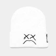 Load image into Gallery viewer, New autumn and winter knitted hats for men and women, crying face embroidered woolen hats, outdoor youth warm pullover cold hats