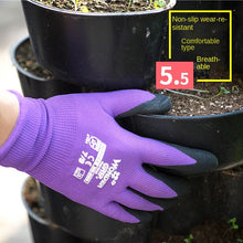 Load image into Gallery viewer, Garden Gardening Gloves Non-Slip Anti-Piercing Flower Planting Breathable and Wearable Labor Protection Work Safety Latex Wrinkle Gloves