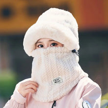 Load image into Gallery viewer, Fashion Beanies Cap Thickened Windproof Winter Hat Scarf Set Keep Warm Neck Warmer Hooded Face Mask Outdoor