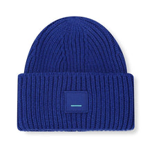 Load image into Gallery viewer, Classic square smiley face adult wool knitted hat thickened warm cold hat European and American couple woolen hat