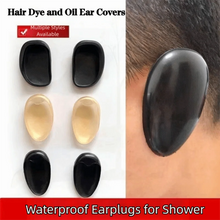 Load image into Gallery viewer, 2Pcs Plastic Hair Dying Ear Covers Waterproof Bath Tool Ear Protector Cover Caps Earmuffs Reusable Hair Dyeing Protectors