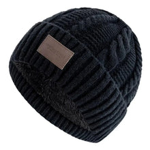 Load image into Gallery viewer, Casual Versatile Winter Knitted Hat Thickened Fleece-lined Couple Beanie Warm Coldproof Beanie Cap Unisex