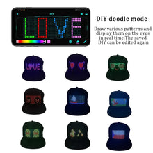 Load image into Gallery viewer, 2025 New LED Cap, Multi-Language APP Control DIY Editing Light Up Cool Hat (Text, Music, Image, Drawing) For Men Women