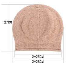 Load image into Gallery viewer, Creative Cotton Cashmere Warm Hat Rolled Hem Solid Color Knitted Hat Windproof Pullover Cap Autumn Winter