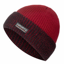 Load image into Gallery viewer, Two Tone Winter Hat Fur Lined Flanging Cap Stylish Soft Beanie Hats For Men Women Warm Thick Outdoor Ski Sports Hat