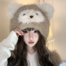 Load image into Gallery viewer, Cute Cat Ear Hat Windproof Soft Earflap Bonnet Hat Ear Protection Thick Warm Hooded hat