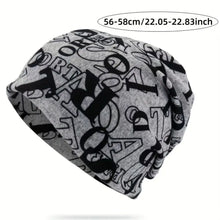 Load image into Gallery viewer, Contrasting Colors Pullover Hat Multifunctional Scarf Pullover Hat Turban Hats Plaid Print Casual Hedging Cap Autumn and Winter