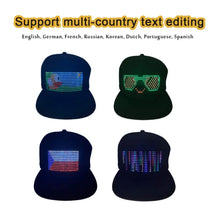 Load image into Gallery viewer, 2025 New LED Cap, Multi-Language APP Control DIY Editing Light Up Cool Hat (Text, Music, Image, Drawing) For Men Women
